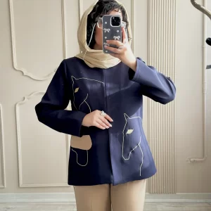 کت شلوار گلدوزی زنانه مدل الینا